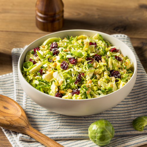 Shaved Brussel Sprout & Kale Salad with Pecans Recipe